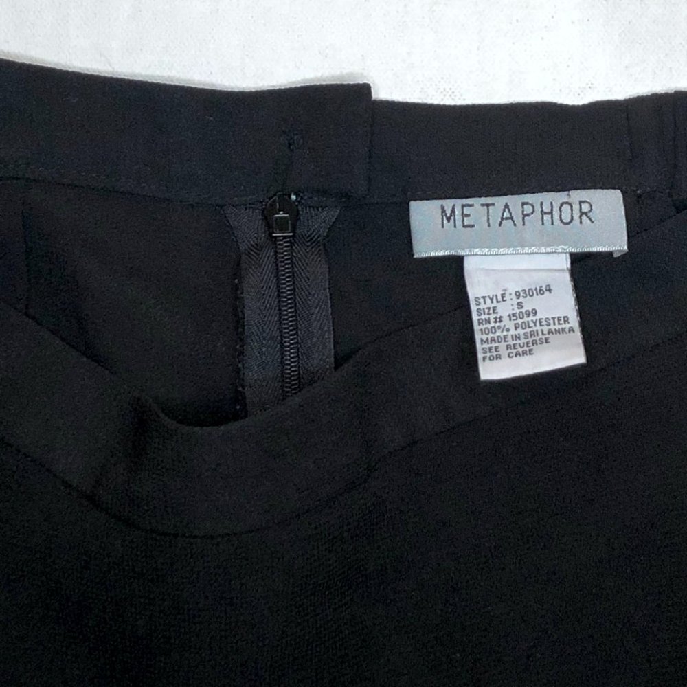 Metaphor Unique Semi Sheer Black Dress Pants - Picture 10 of 11